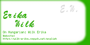 erika wilk business card